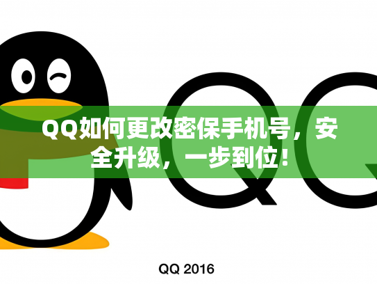 QQ如何更改密保手机号，安全升级，一步到位！