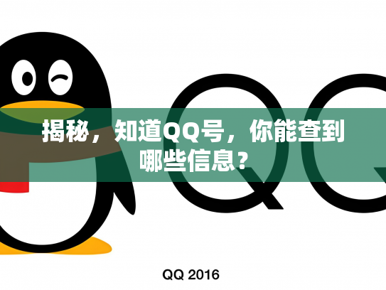 揭秘，知道QQ号，你能查到哪些信息？
