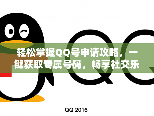 轻松掌握QQ号申请攻略，一键获取专属号码，畅享社交乐趣