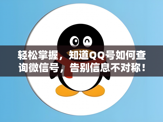 轻松掌握，知道QQ号如何查询微信号，告别信息不对称！