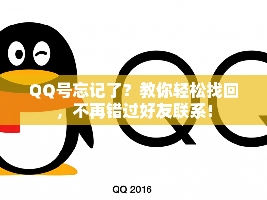 QQ号忘记了？教你轻松找回，不再错过好友联系！