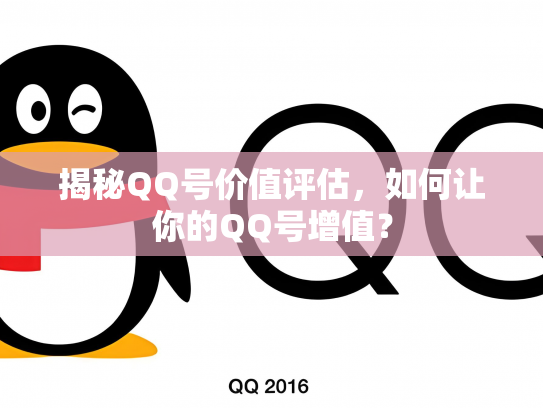 揭秘QQ号价值评估，如何让你的QQ号增值？