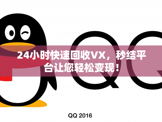 24小时快速回收VX，秒结平台让您轻松变现！