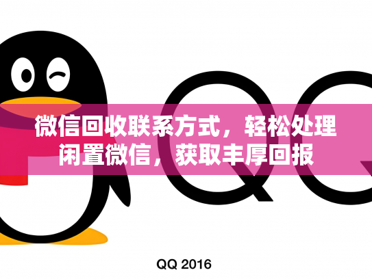 微信回收联系方式，轻松处理闲置微信，获取丰厚回报