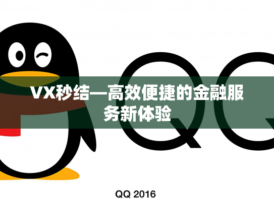 VX秒结—高效便捷的金融服务新体验