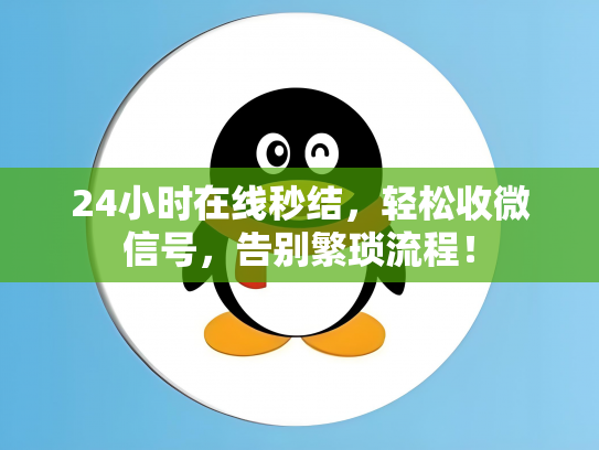 24小时在线秒结，轻松收微信号，告别繁琐流程！